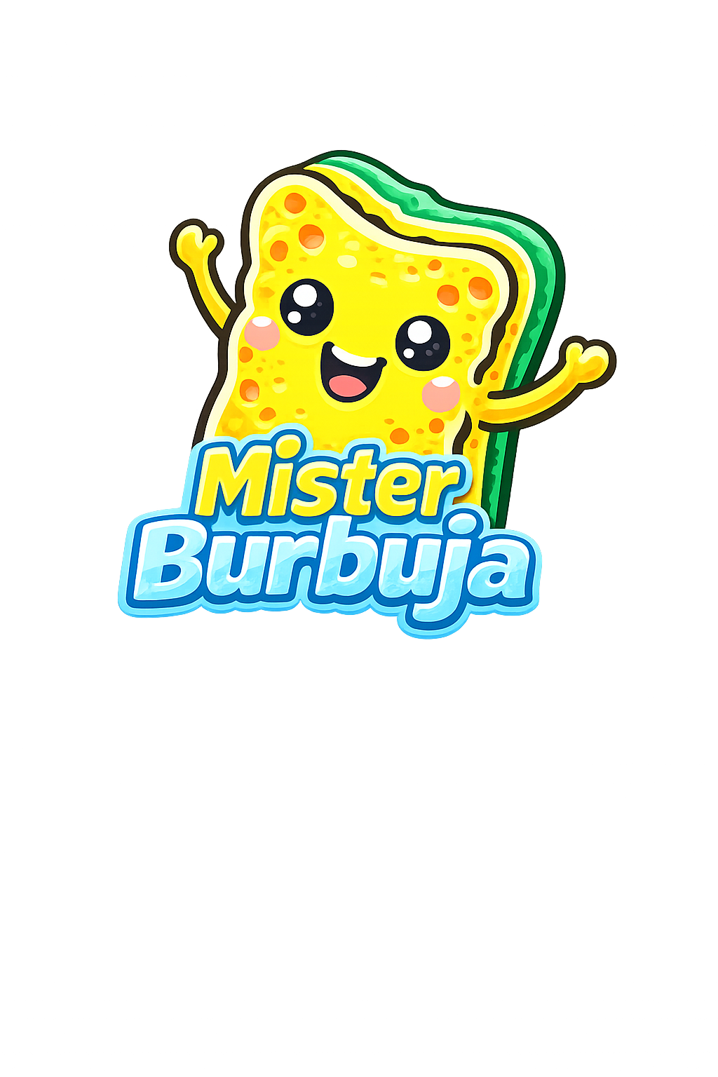 Mister Burbuja - etiquetas para productos de limpieza e higiene